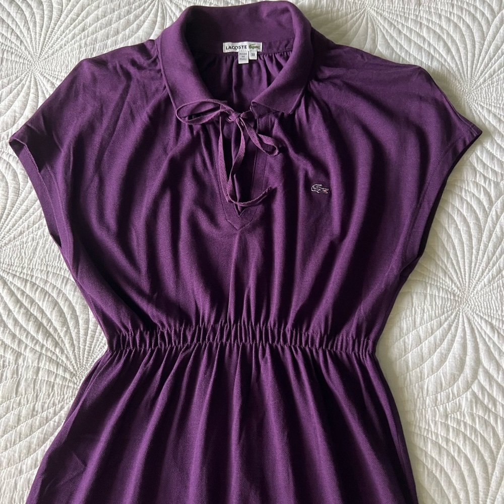 LACOSTE Women’s stretch cotton dress Size 38/M
